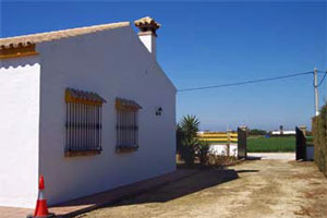 Zona de aparcamiento para dos coches.